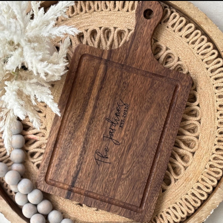 Custom Charcuterie Board Engraved Made