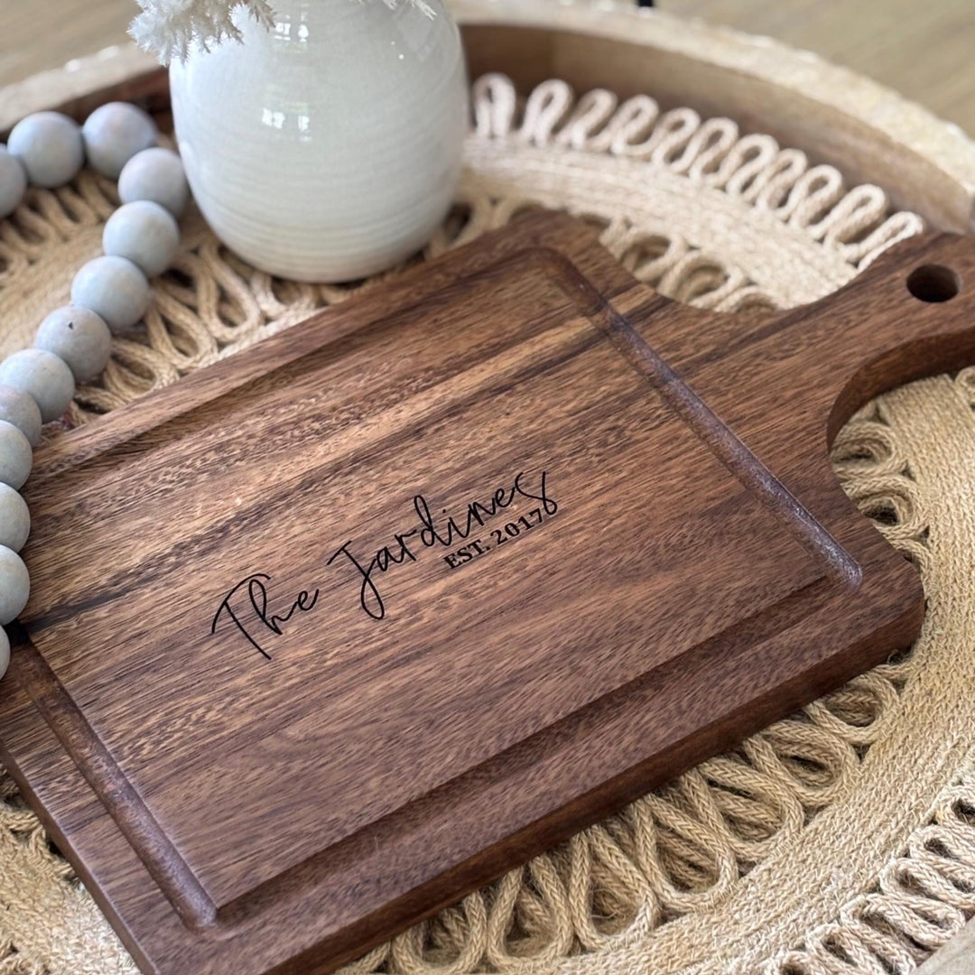 Custom Charcuterie Board Engraved Made