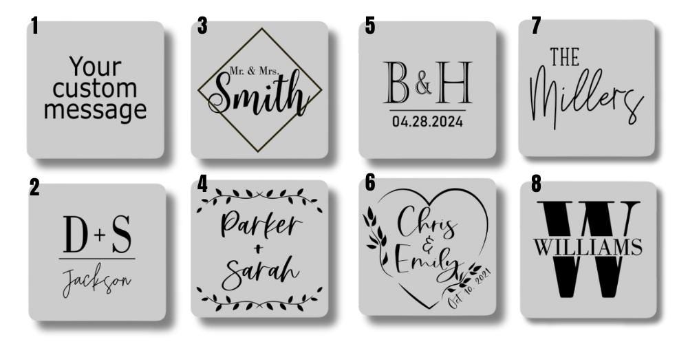 Custom Wooden Wedding Ceremony Ring Box Engraved Made