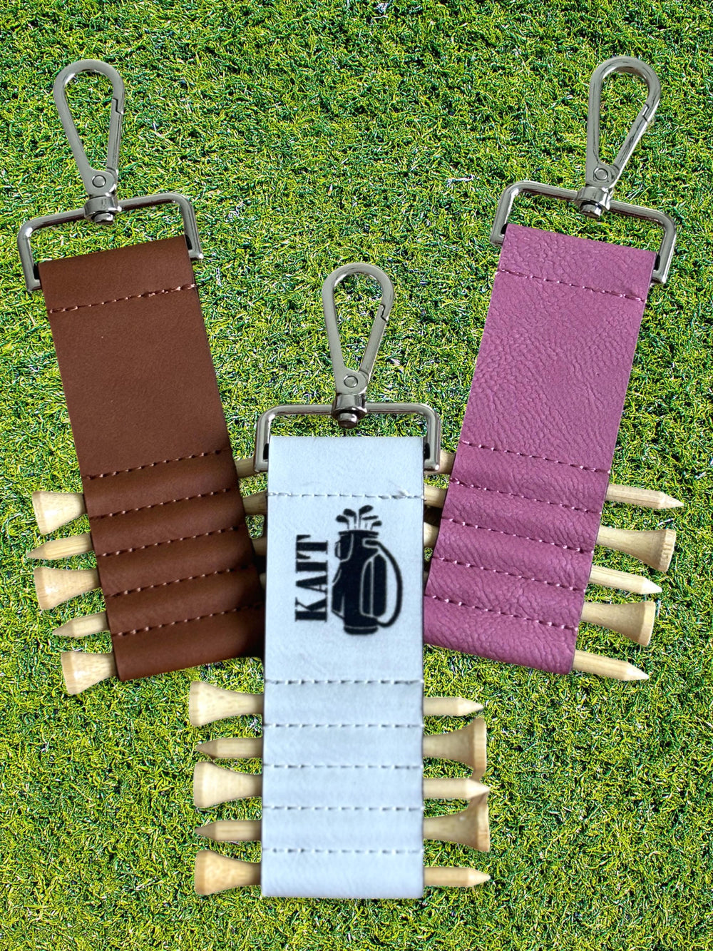 Engraved Leather Golf Bag Tag Gift Engraved Made