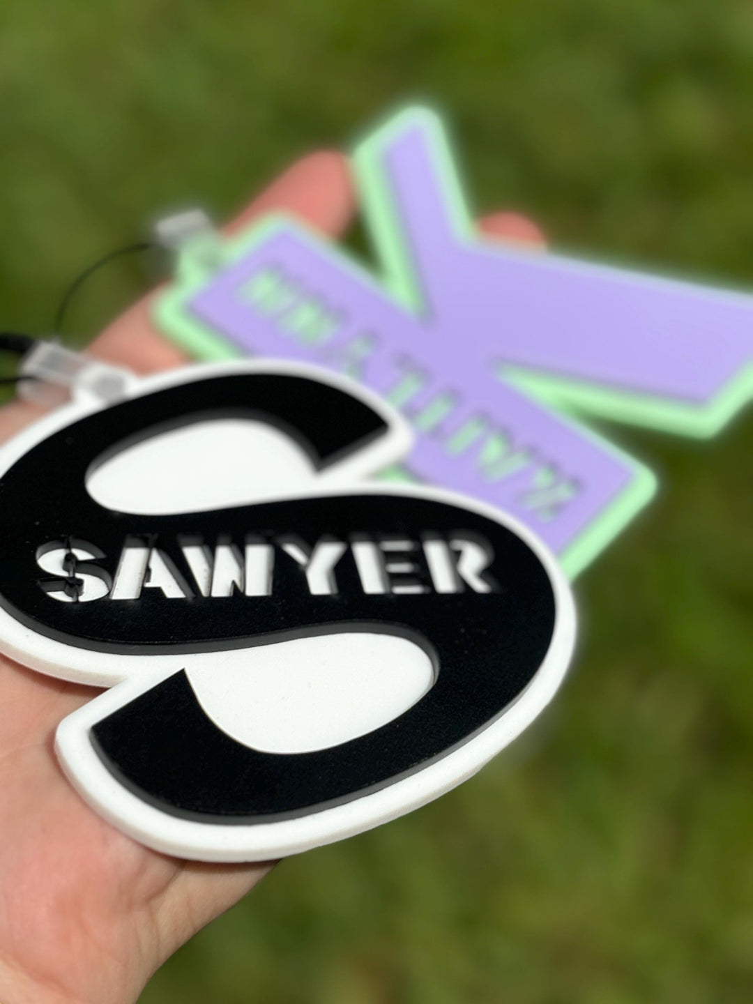 Monogram Backpack Keychains Engraved Made