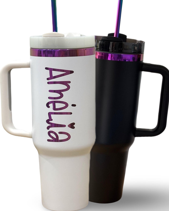 Personalized 40oz Purple Chroma Tumbler Engraved Made