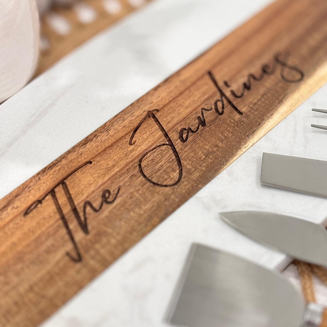 Personalized Charcuterie Board Engraved Made