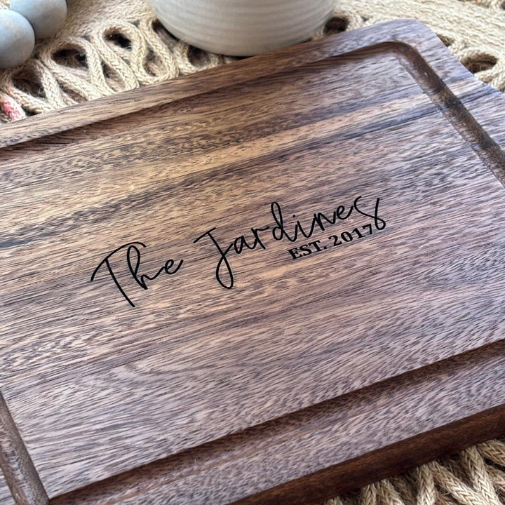 Custom Charcuterie Board Engraved Made