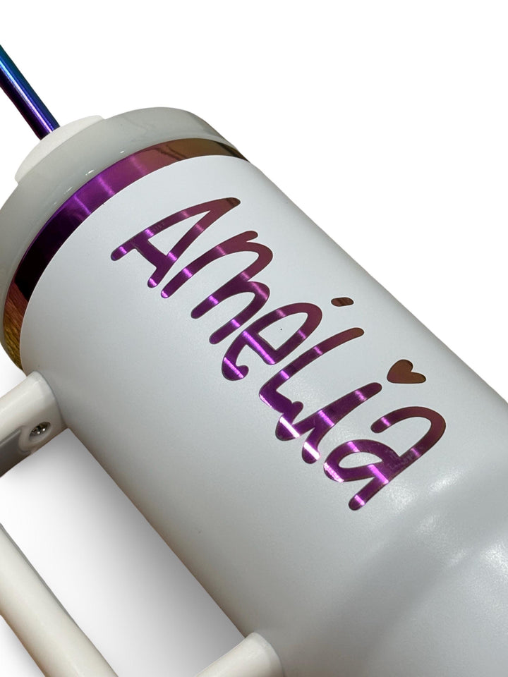 Personalized 40oz Purple Chroma Tumbler Engraved Made