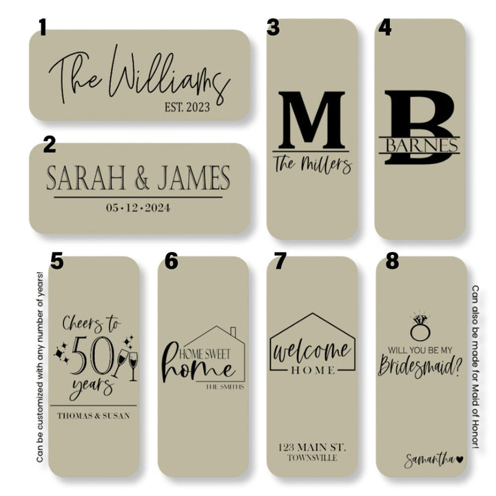 Personalized Wedding Wine Box Engraved Made