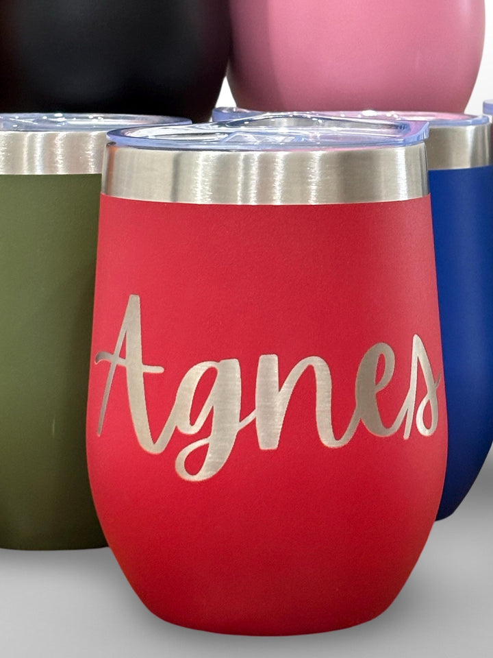 Personalized Wine Tumbler Engraved Made