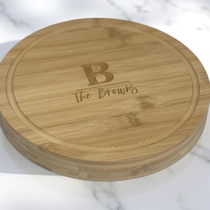 Round Engraved Charcuterie Board