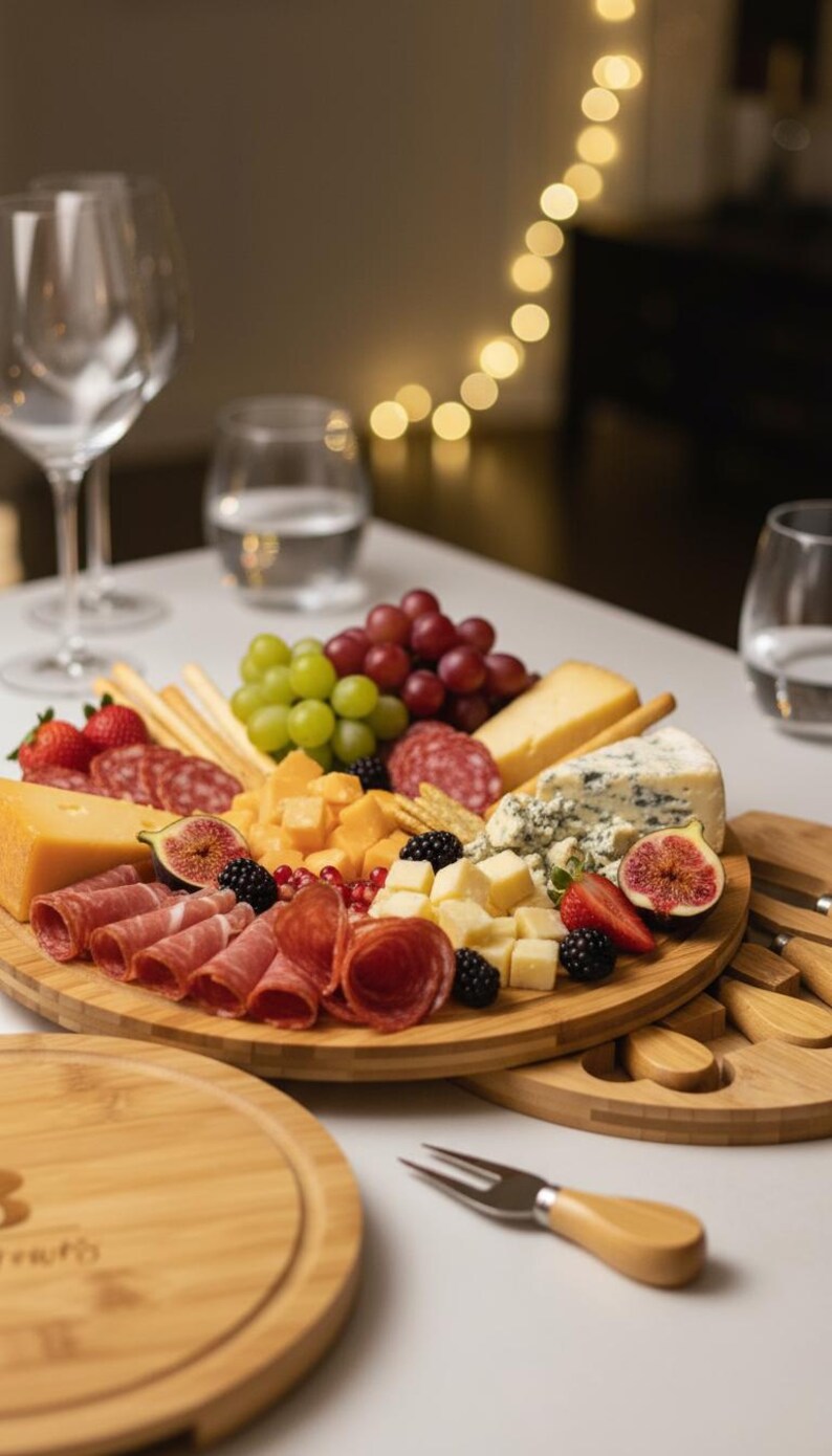 Round Engraved Charcuterie Board