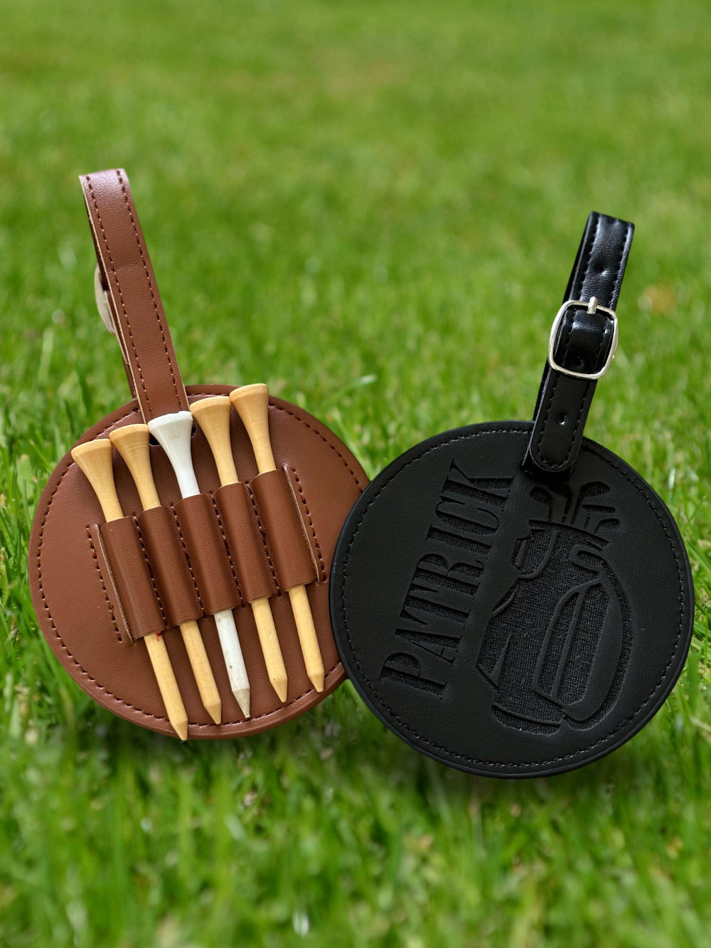 Engraved Leather Golf Bag Tag Gift Engraved Made