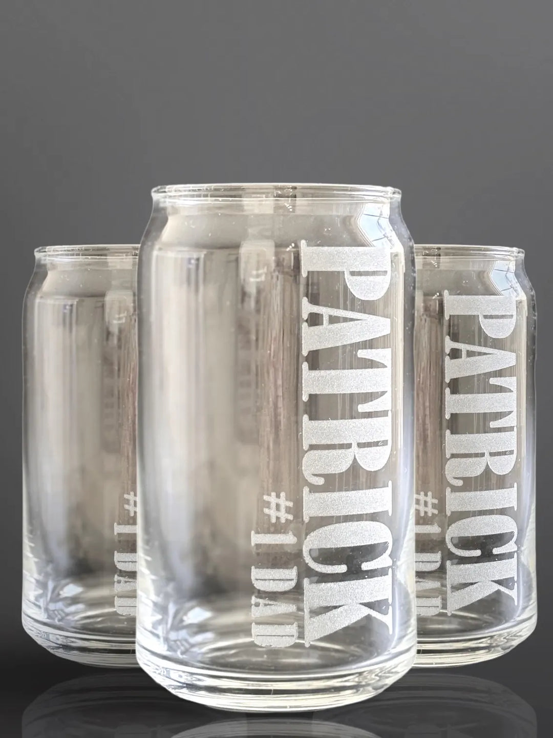 Personalized Beer Can Glass