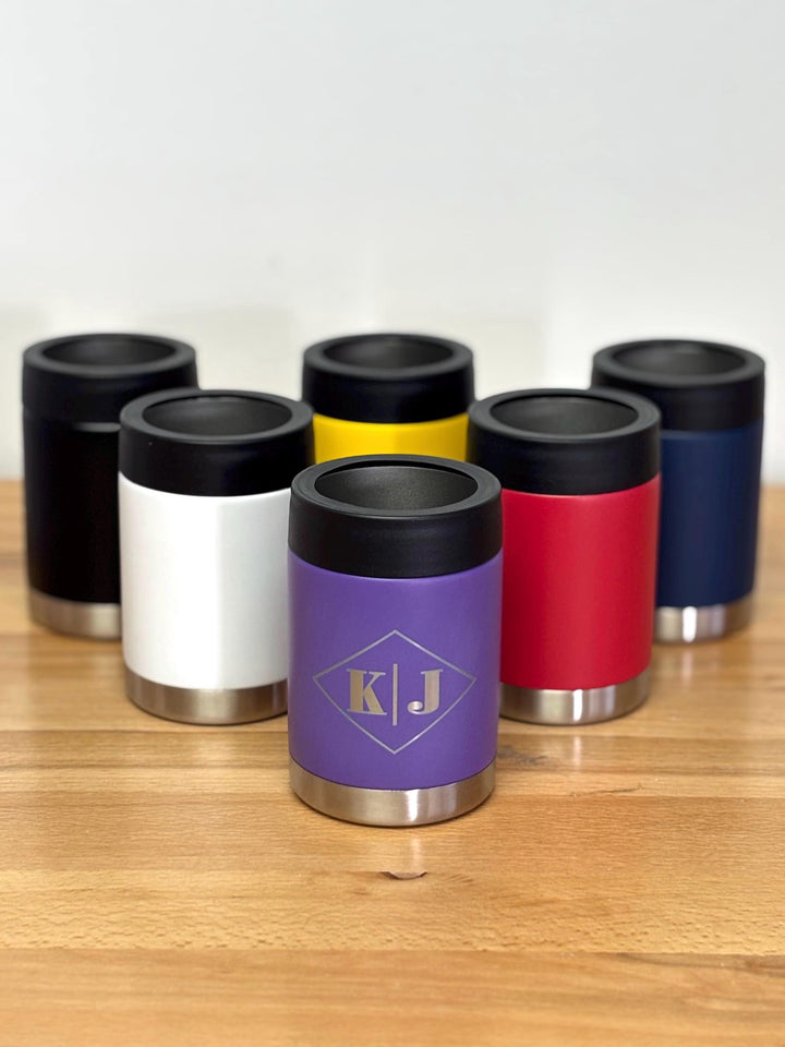 Personalized Groomsmen Can Cooler: Engraved Beer Holder, Unique Proposal Gift