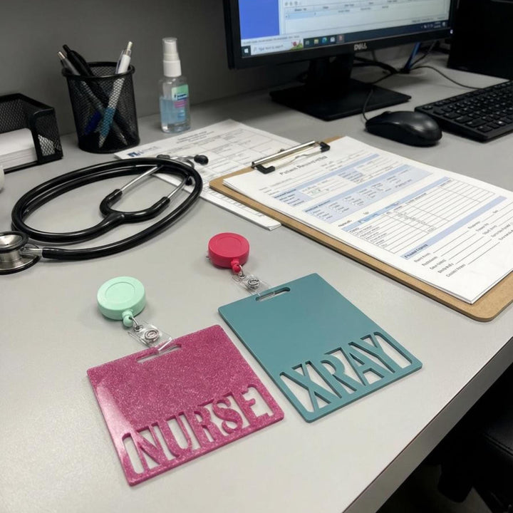 Glitter Badge Buddy with Reel