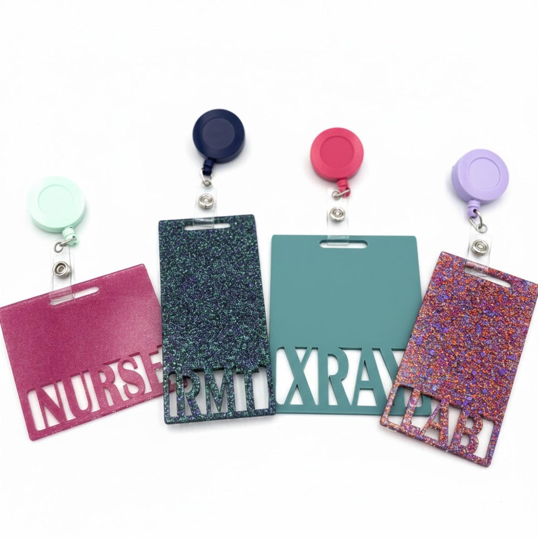 Glitter Badge Buddy with Reel