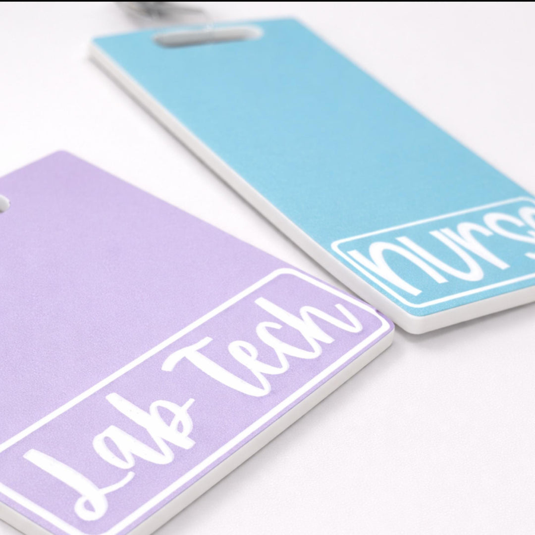 Healthcare Worker Custom 3D Badge Buddy, Badge Buddy Healthcare Badge Plates, Nurse Badge Buddy, X-ray Holder, Hospital Badge Tag