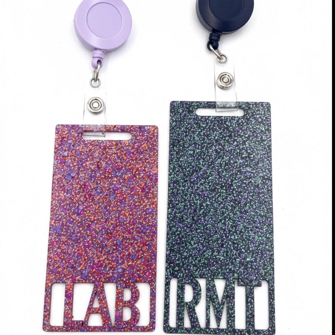 Glitter Badge Buddy with Reel