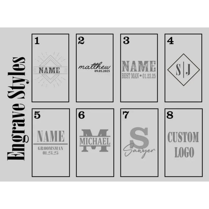 Groomsman Shot Glasses Gift Set - Best Man , Wedding