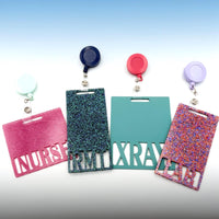 Glitter Badge Buddy with Reel