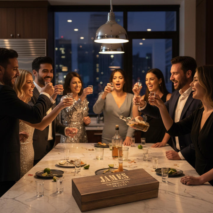 Groomsman Shot Glasses Gift Set - Best Man , Wedding