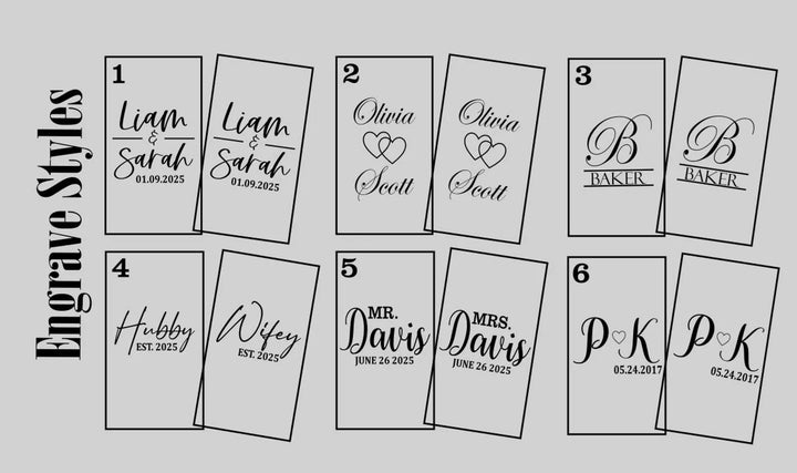 Personalized Champagne Box Set with Engraved Champagne Flutes- Wedding Gifts