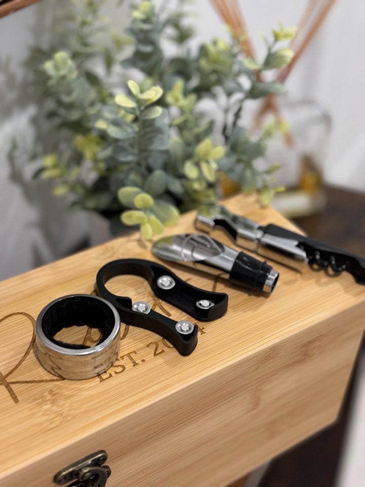 Personalized Wooden Wine Box Engraved Made