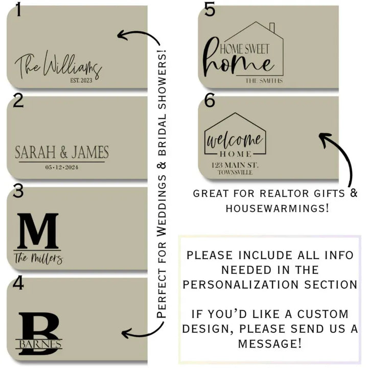 Personalized Hardwood Walnut Cutting Board with Juice Groove ,Custom Split Monogram Gift | Engraved Wedding & Housewarming Present