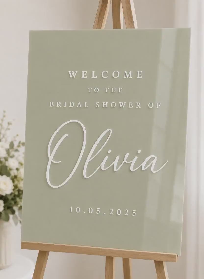 Acrylic Bride and Groom Welcome Sign Modern Wedding Welcome Sign - Welcome Sign Ceremony Sign - Party Sign