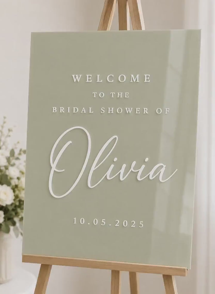 Acrylic Bride and Groom Welcome Sign Modern Wedding Welcome Sign - Welcome Sign Ceremony Sign - Party Sign