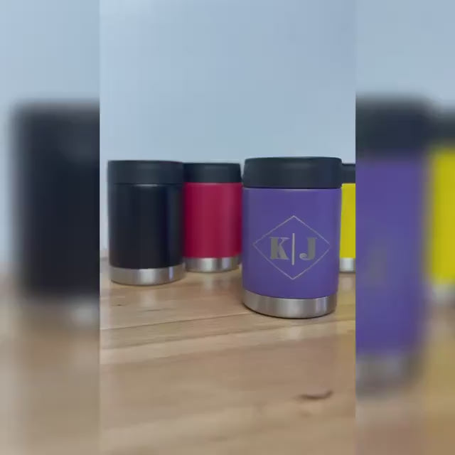 Personalized Groomsmen Can Cooler: Engraved Beer Holder, Unique Proposal Gift