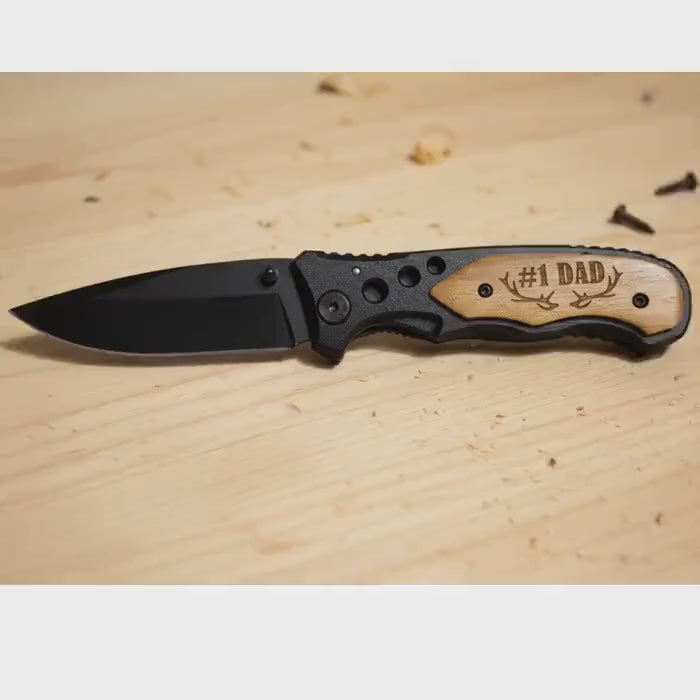 Firefighter Monogram Custom Knife, Handmade Knives, Fathers Day Gift Folding Pocket Knife, Groomsmen Gifts,